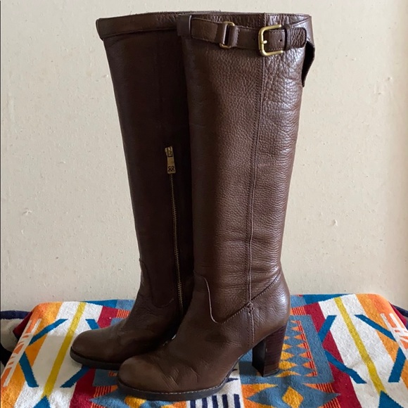 Coach Kaylie Pebble Leather Boots - Picture 3 of 16